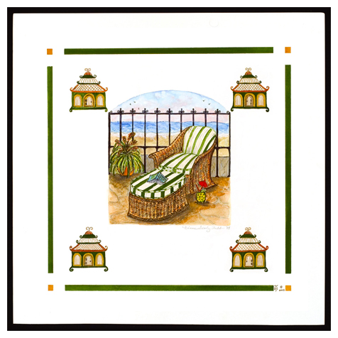 Veranda Vignette w/ Bird Cages