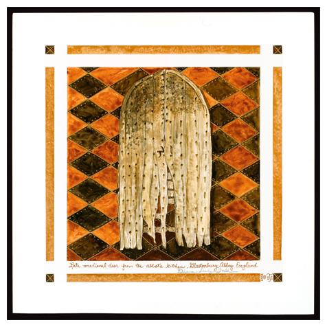 Medieval Door, Glastonbury Abbey, England