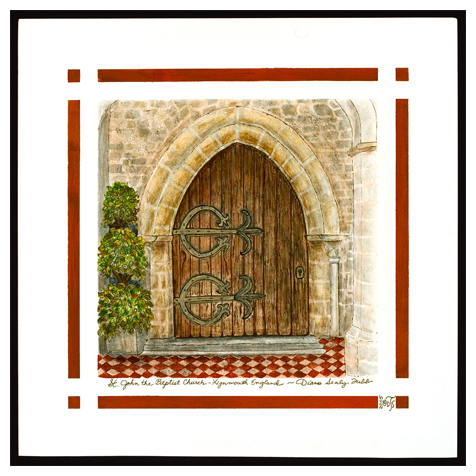 St. John the Baptist Church Door, Lynmouth, England