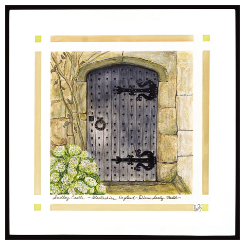 Sudeley Castle Door, Gloucestershire, England