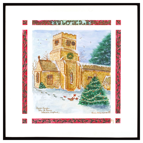 Coln St. Dennis at Christmas, Cotswolds