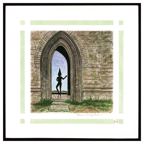 Elf on Glastonbury Tor, England