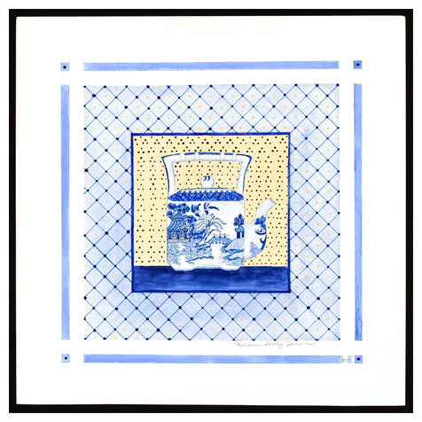 Blue Willow "Tea For One" Teapot