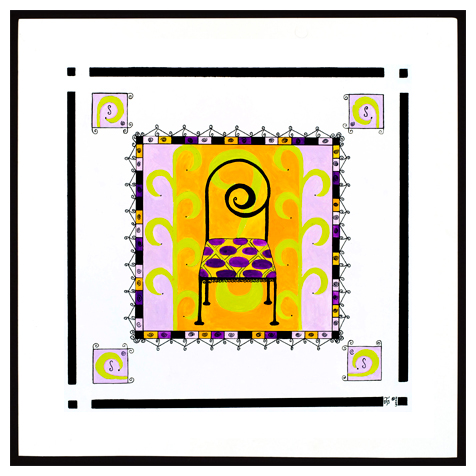 Mod Wrought Iron Chair