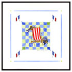 Folding Chair w/ Hat and Picnic Basket