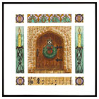 Cotswold Church at Christmas with Wreath